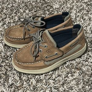 Boy’s Sperry Lanyard Boat shoes, size 12, little kid
